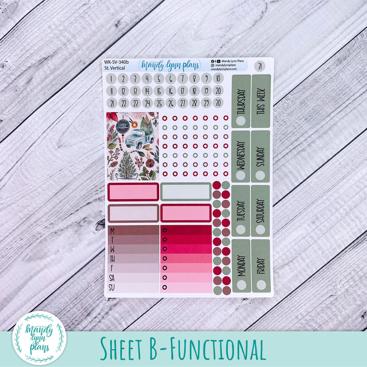 Standard Vertical Weekly Kit || Old Fashioned Christmas || WK-SV-340