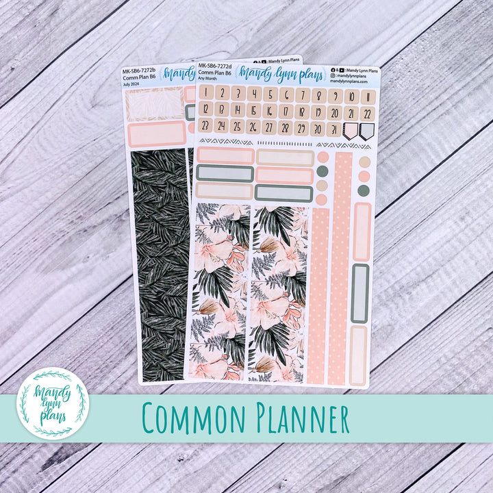Any Month Common Planner Monthly Kit || Hibiscus Blooms || 272