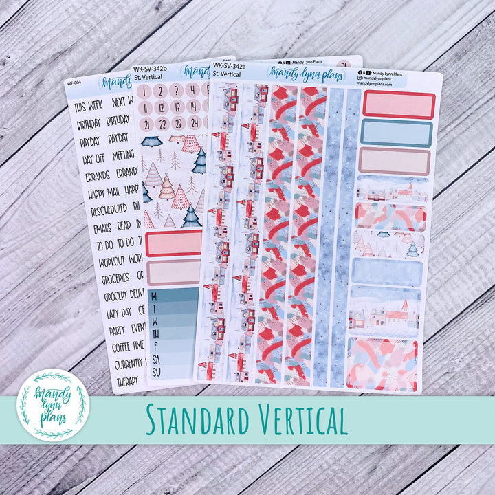 Standard Vertical Weekly Kit || Snow Day || WK-SV-342