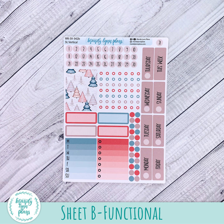 Standard Vertical Weekly Kit || Snow Day || WK-SV-342