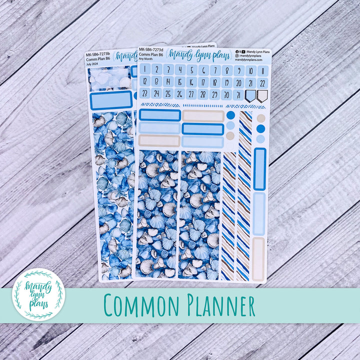 Any Month Common Planner Monthly Kit || Seashells || 273