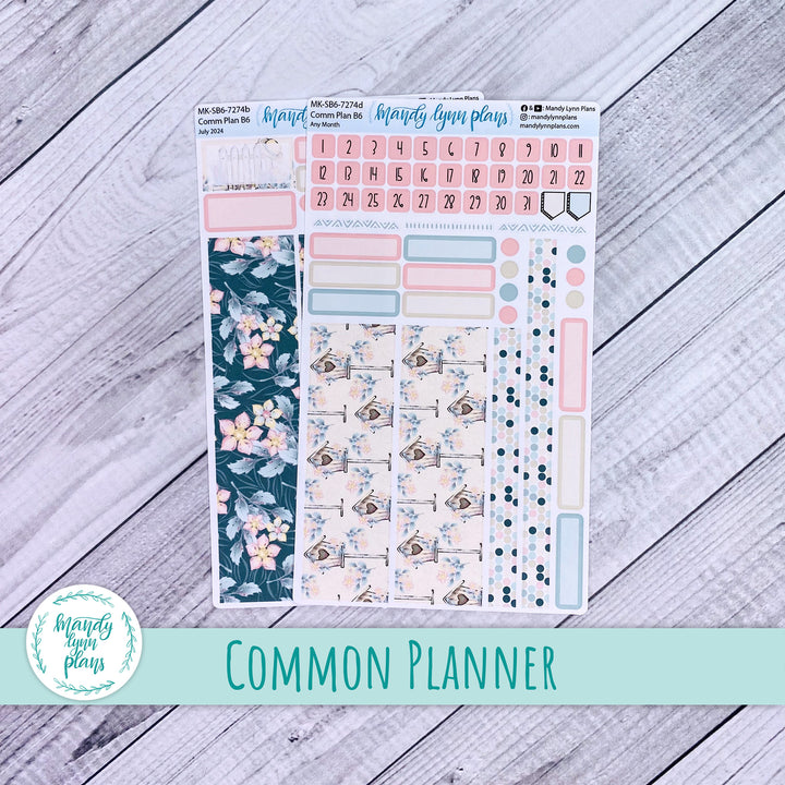 Any Month Common Planner Monthly Kit || Sunny Garden || 274