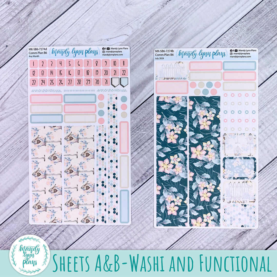 Any Month Common Planner Monthly Kit || Sunny Garden || 274