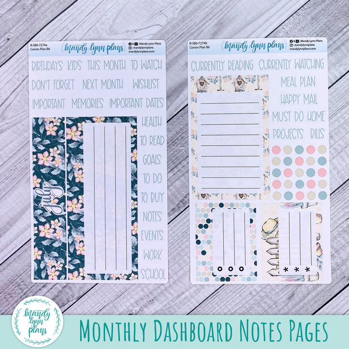 July Common Planner Dashboard || Sunny Garden || 274