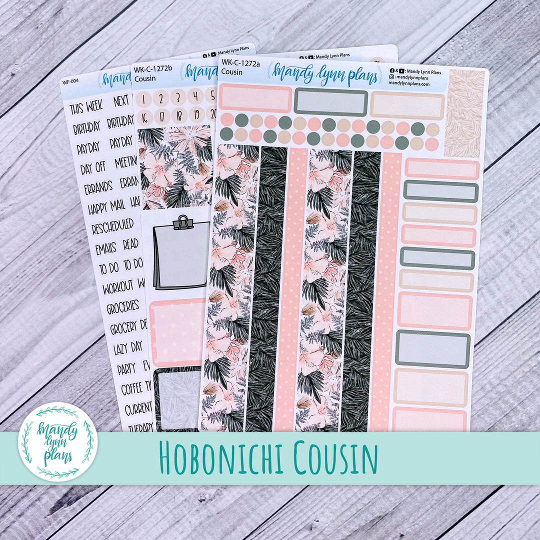 Hobonichi Cousin Weekly Kit || Hibiscus Blooms || WK-C-1272