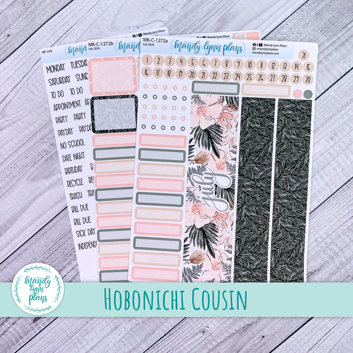 Hobonichi Cousin July 2024 Monthly || Hibiscus Blooms || MK-C-1272