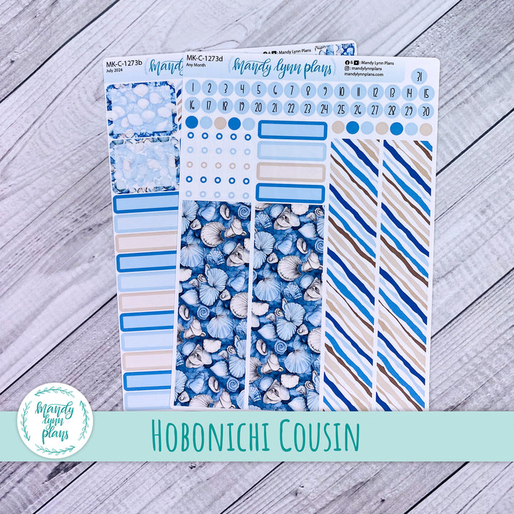 Any Month Hobonichi Cousin Monthly Kit || Seashells || MK-C-1273