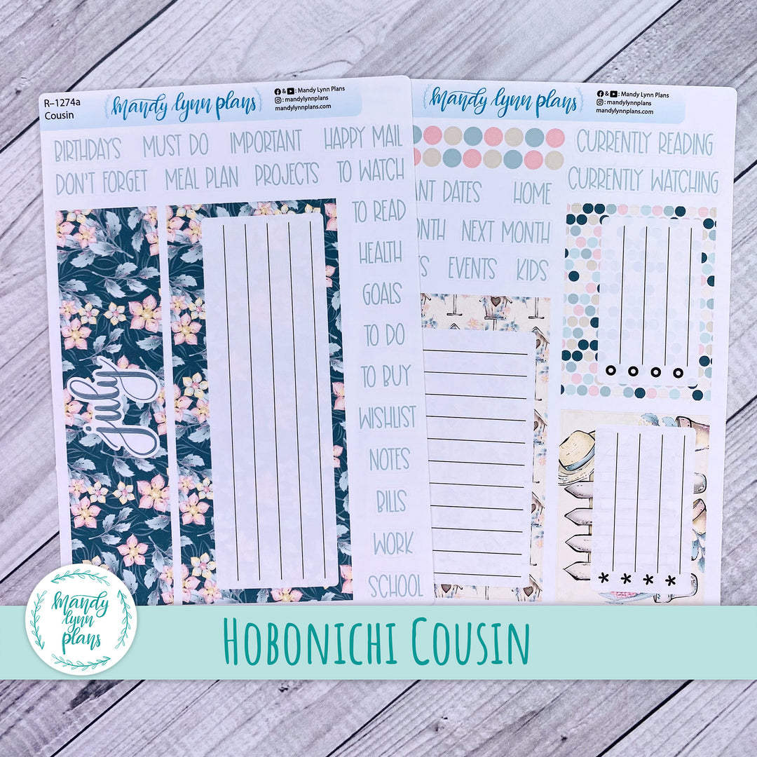 July Hobonichi Cousin Dashboard || Sunny Garden || R-1274