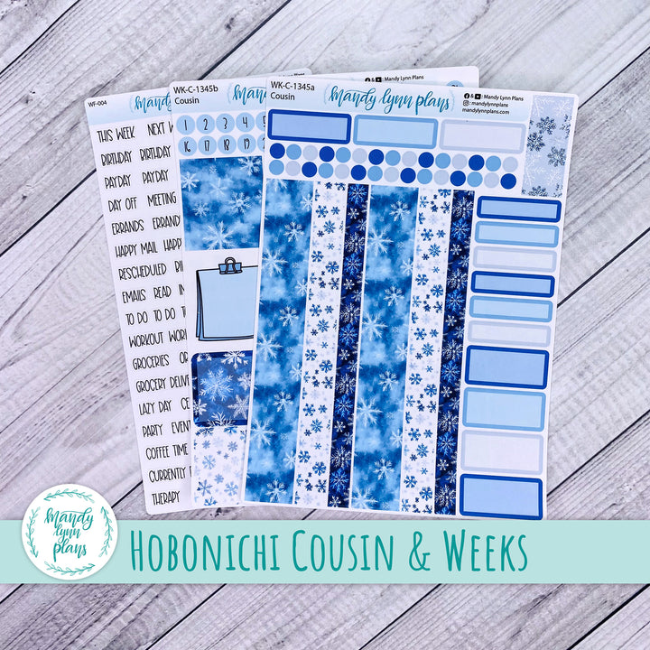 Weekly Kit || Hobonichi Cousin and Weeks || Snowflakes || 345