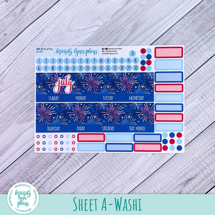 EC A5 July Monthly Kit || Stars and Stripes || MK-EC5-271