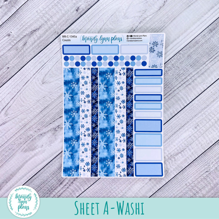 Weekly Kit || Hobonichi Cousin and Weeks || Snowflakes || 345