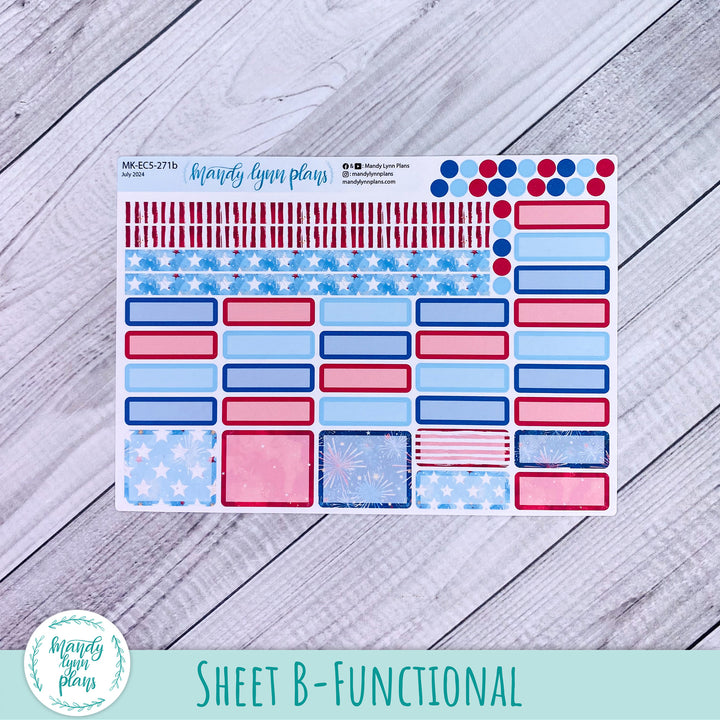 EC A5 July Monthly Kit || Stars and Stripes || MK-EC5-271