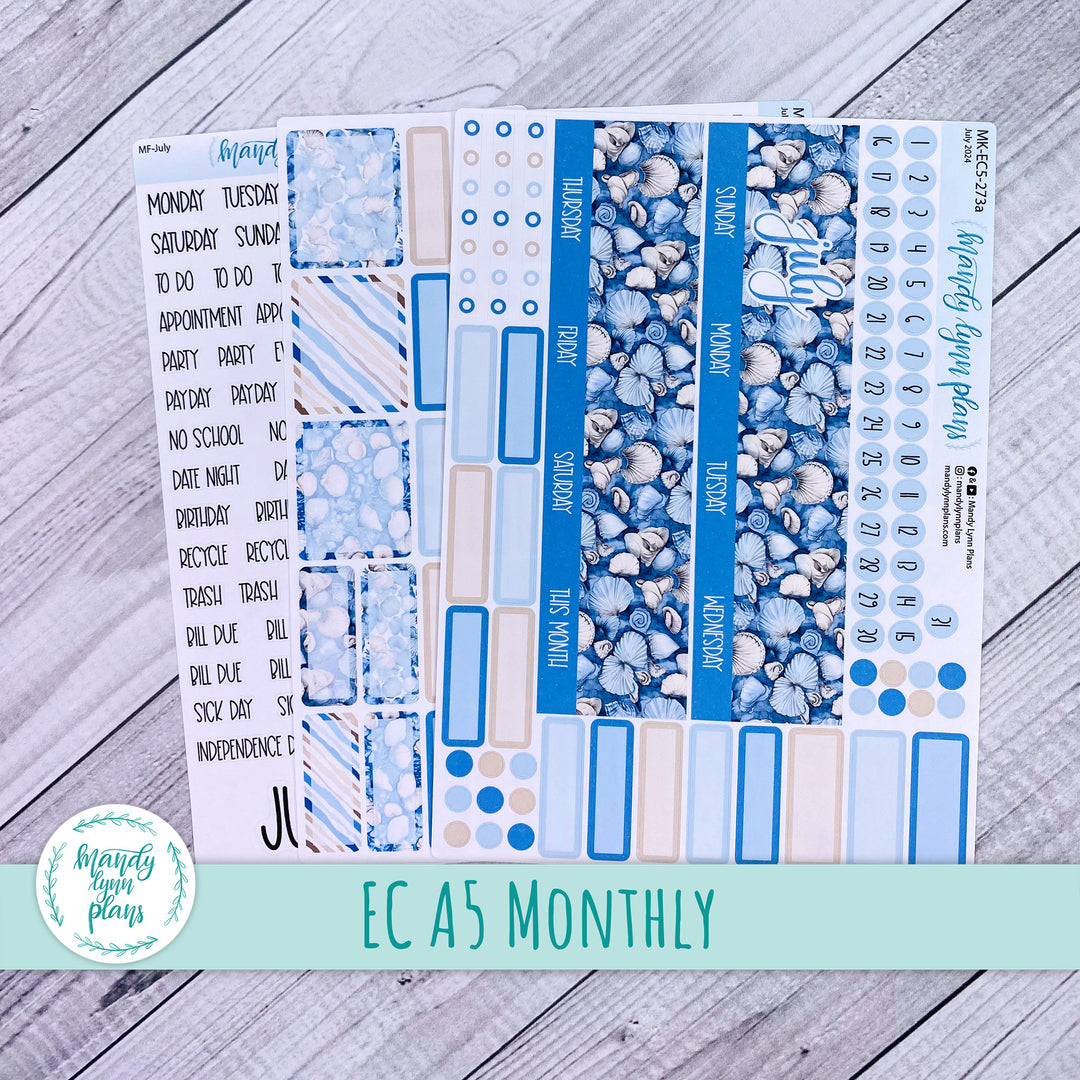 EC A5 July Monthly Kit || Seashells || MK-EC5-273