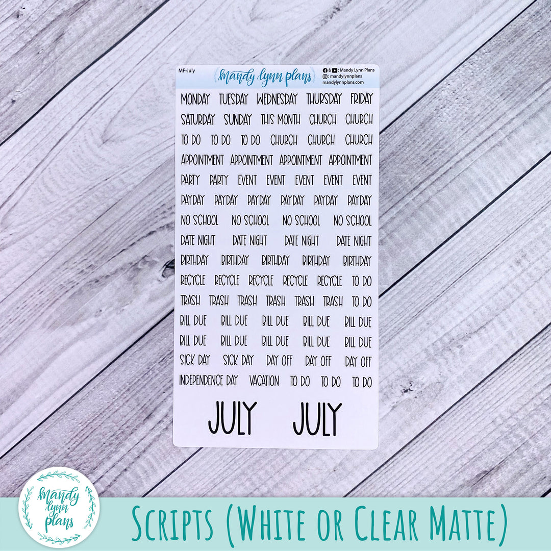 EC 7x9 July Monthly Kit || Stars and Stripes || MK-EC7-271