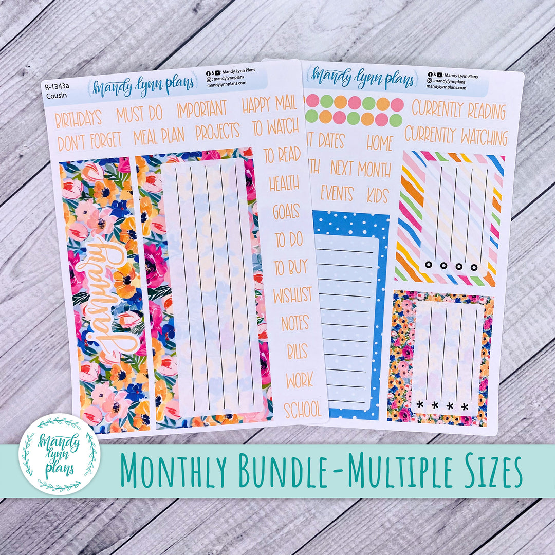 Dashboard Kit || Hobonichi, Common Planner, Wonderland 222, Plans by Just Scribble || Ranunculus || 343