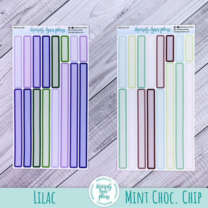 Multi-Day Labels || EC A5 and 7x9 Spiral Bound