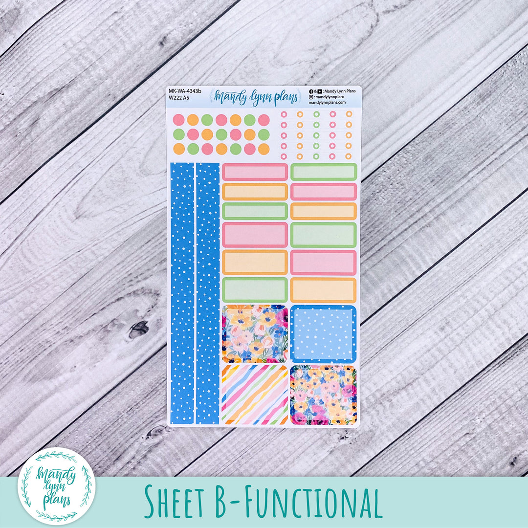 Monthly Kit || Wonderland 222 A5, B6, A6 || Ranunculus || 343