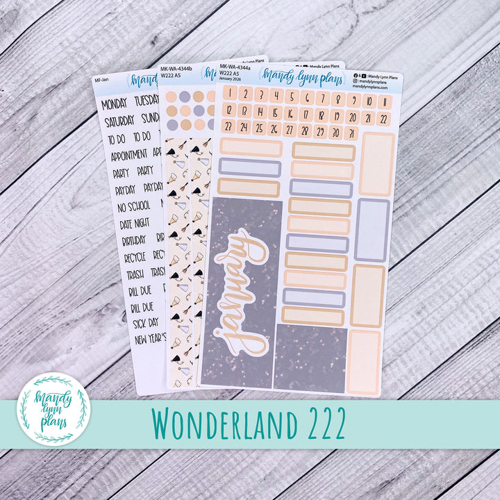 Monthly Kit || Wonderland 222 A5, B6, A6 || Time to Party || 344