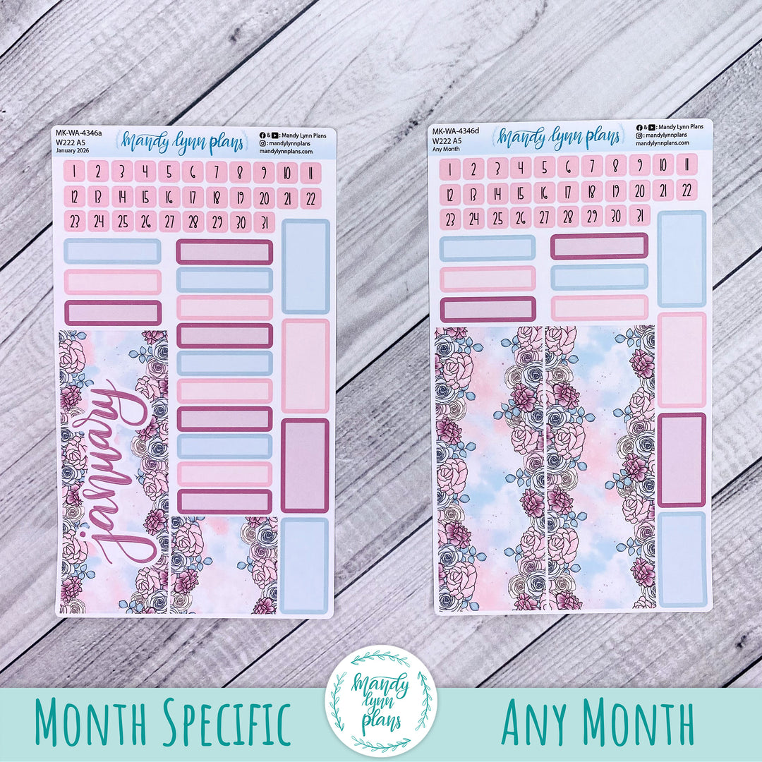 Monthly Kit || Wonderland 222 A5, B6, A6 || Pretty Pastels || 346