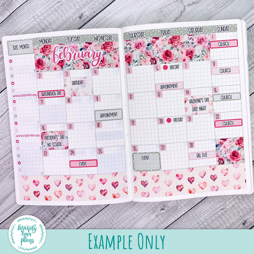Monthly Kit || Sterling Ink A5, A5 Slim, B6, B6 Slim, N1, N2 Common Planner || Spring Bloom || 349