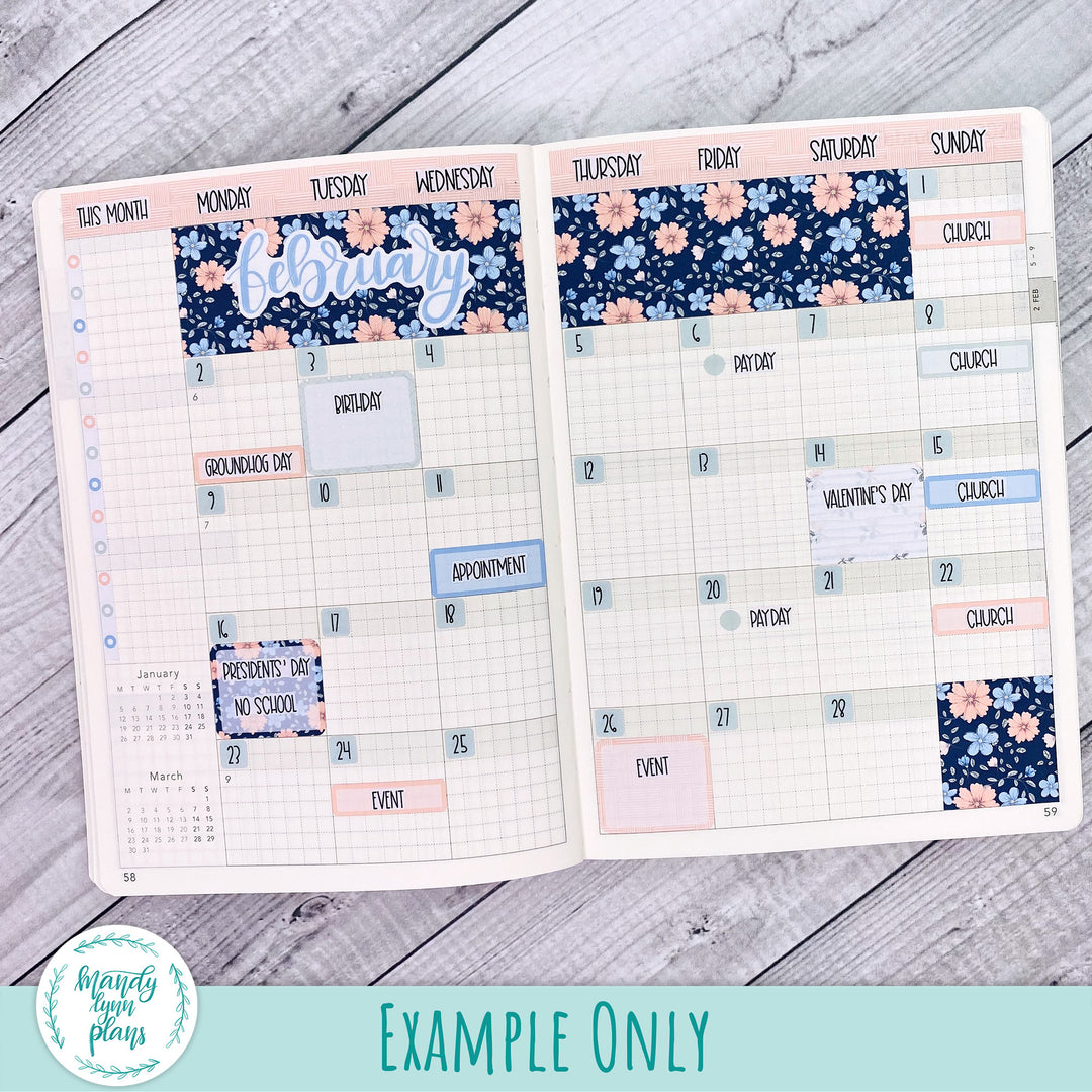 Monthly Kit || Wonderland 222 A5, B6, A6 || Tea Party || 347