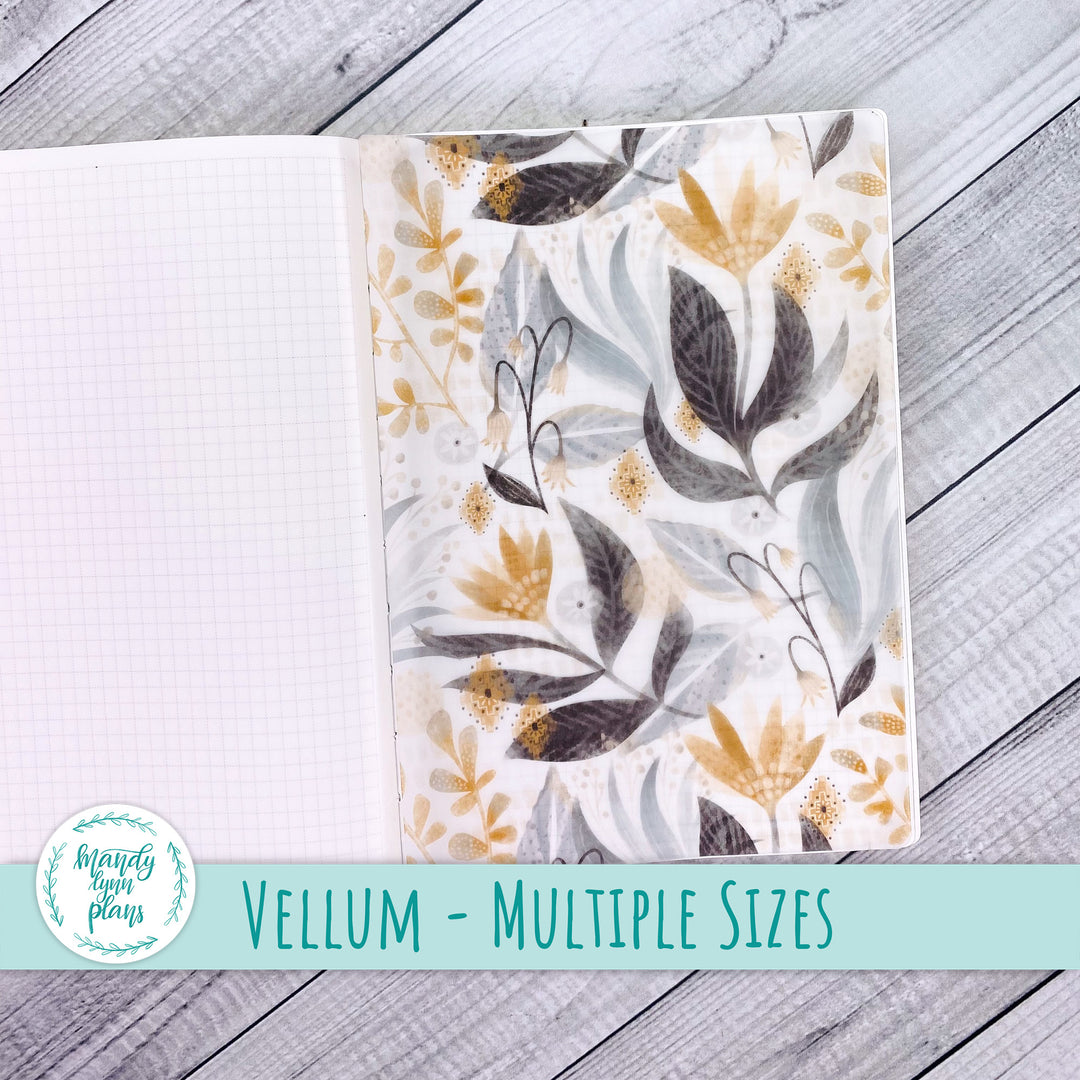 Watercolor Floral Vellum || 350