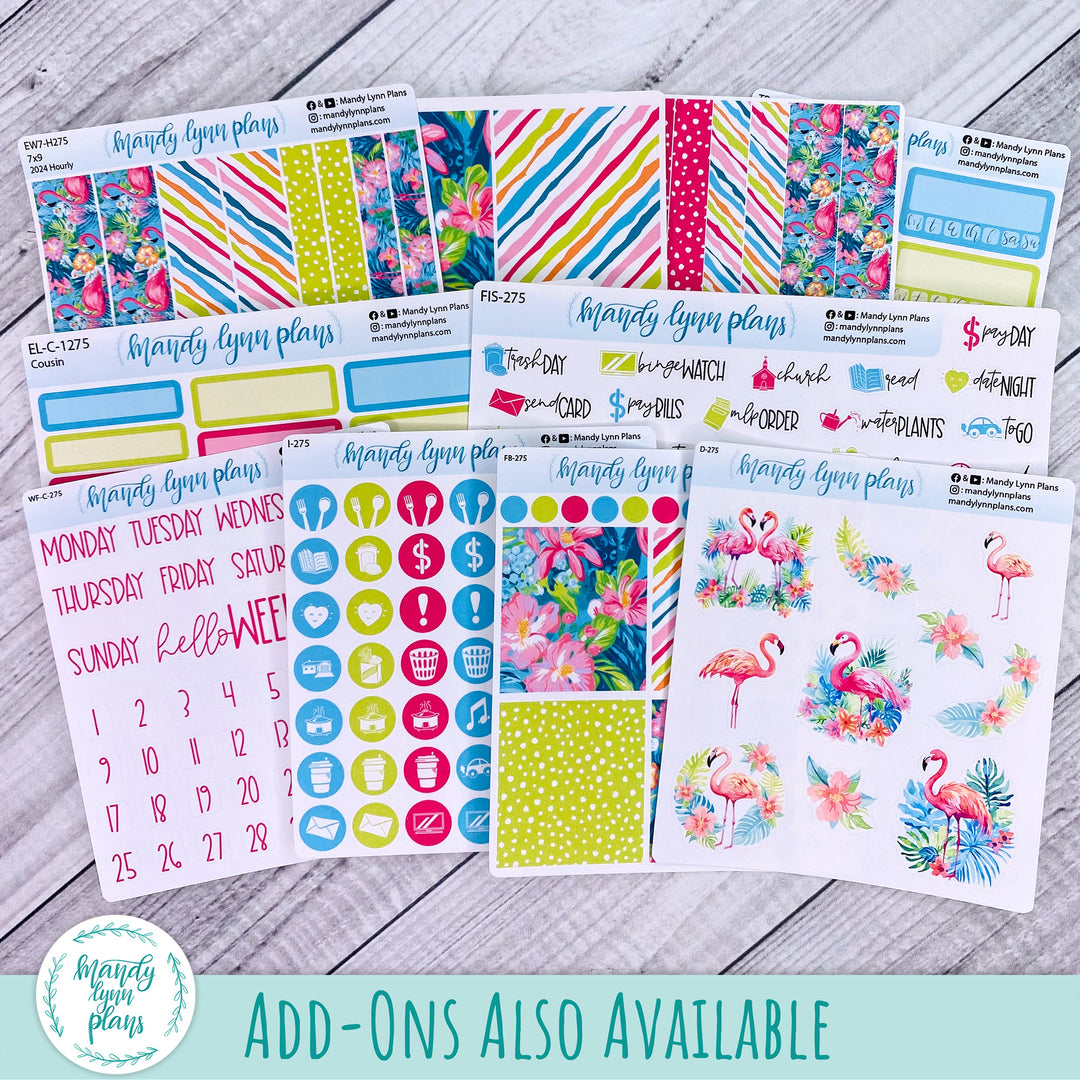 August 2024 Common Planner Monthly Kit || Flamingos || 275