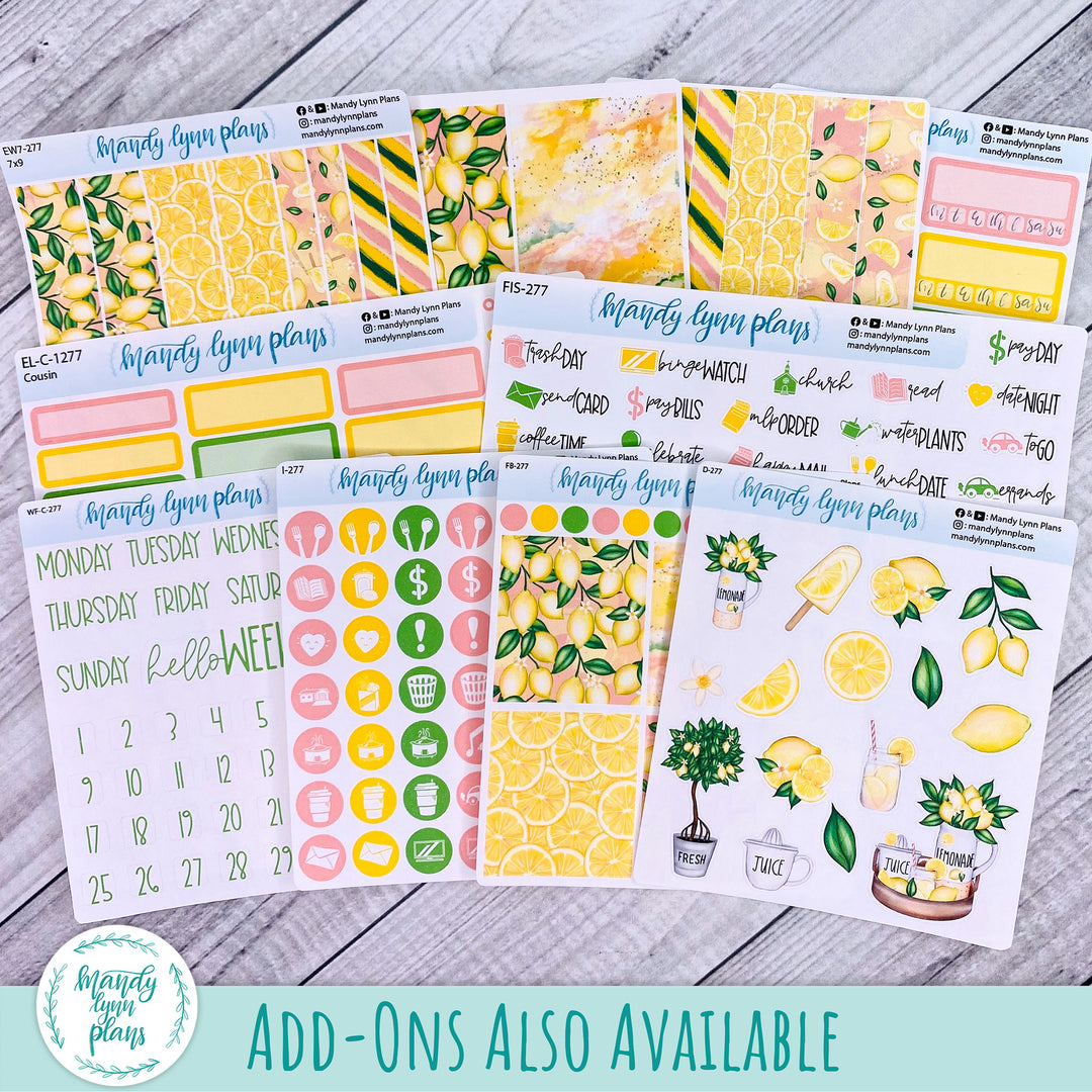 Any Month Common Planner Monthly Kit || Lemons || 277