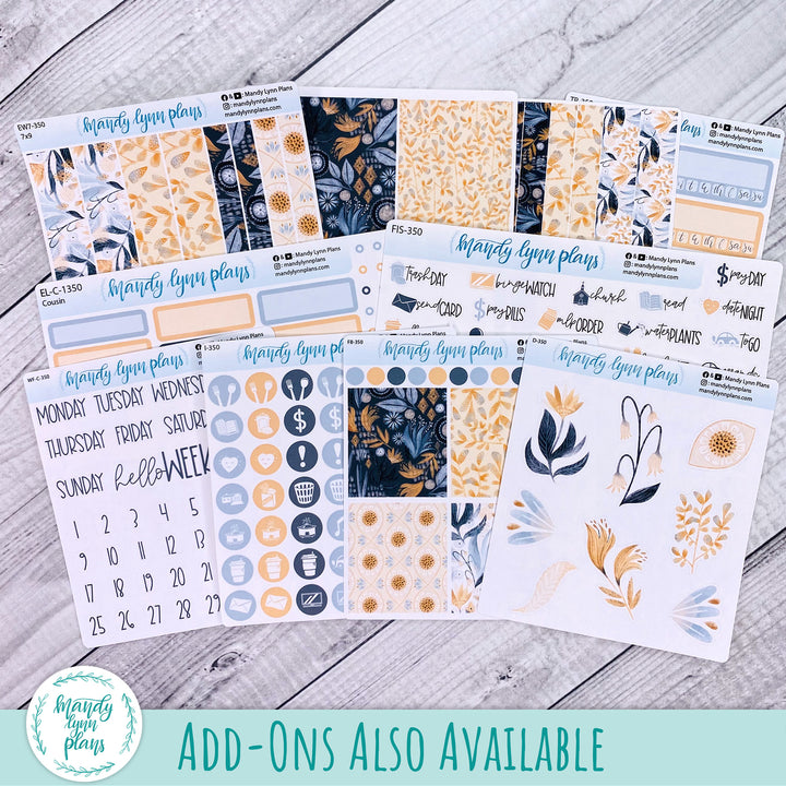 Daily Kit || A5, B6, A6 || Watercolor Floral || 350