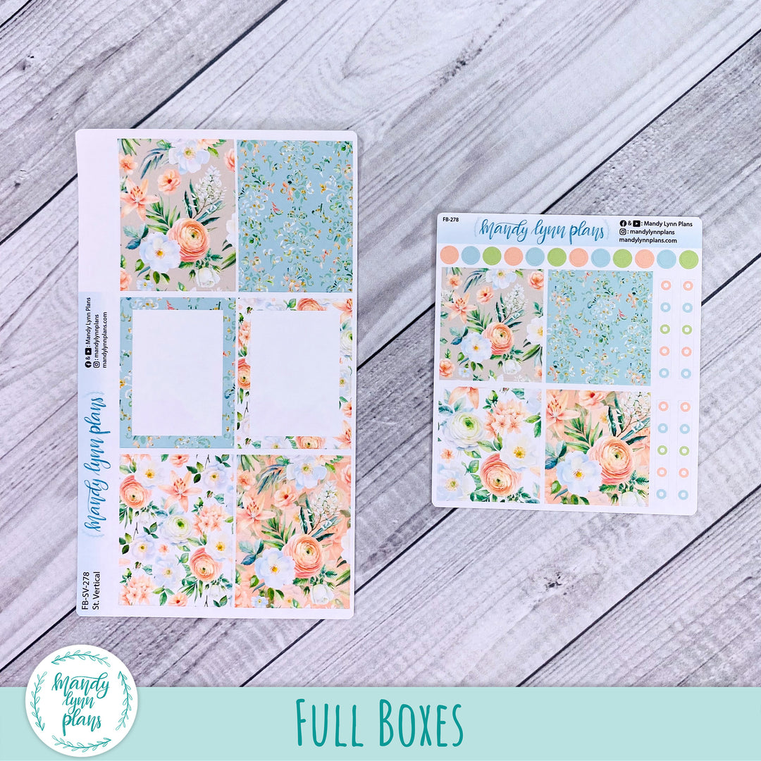 White and Peach Floral Add-Ons || 278