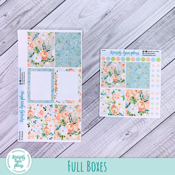 White and Peach Floral Add-Ons || 278