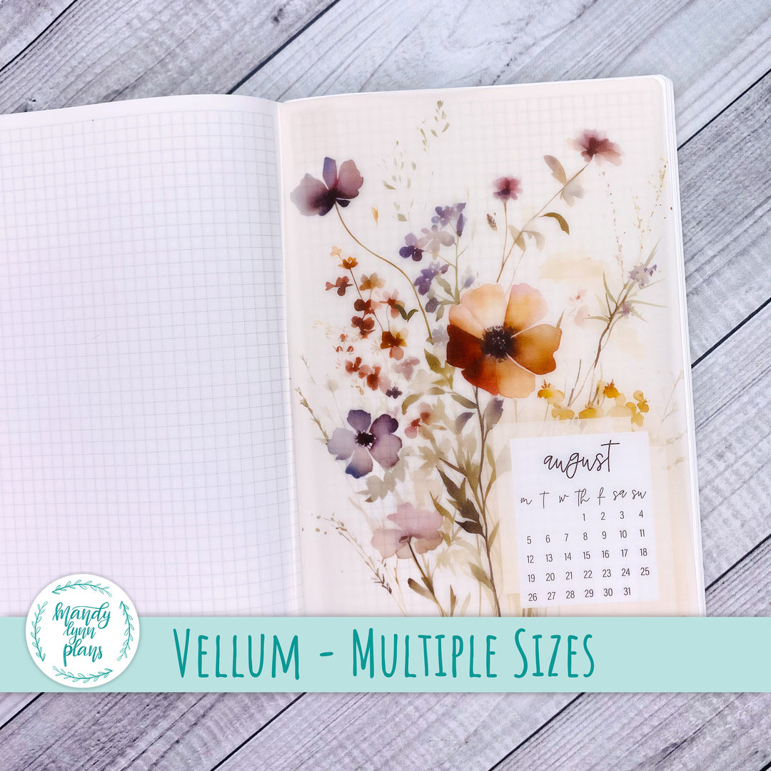 Rustic Wildflowers Vellum