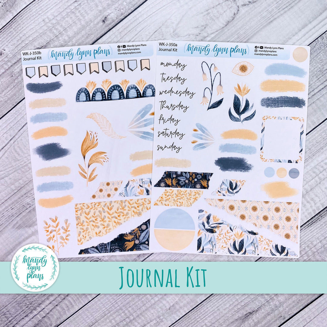 Watercolor Floral Journal Kit || WK-J-350