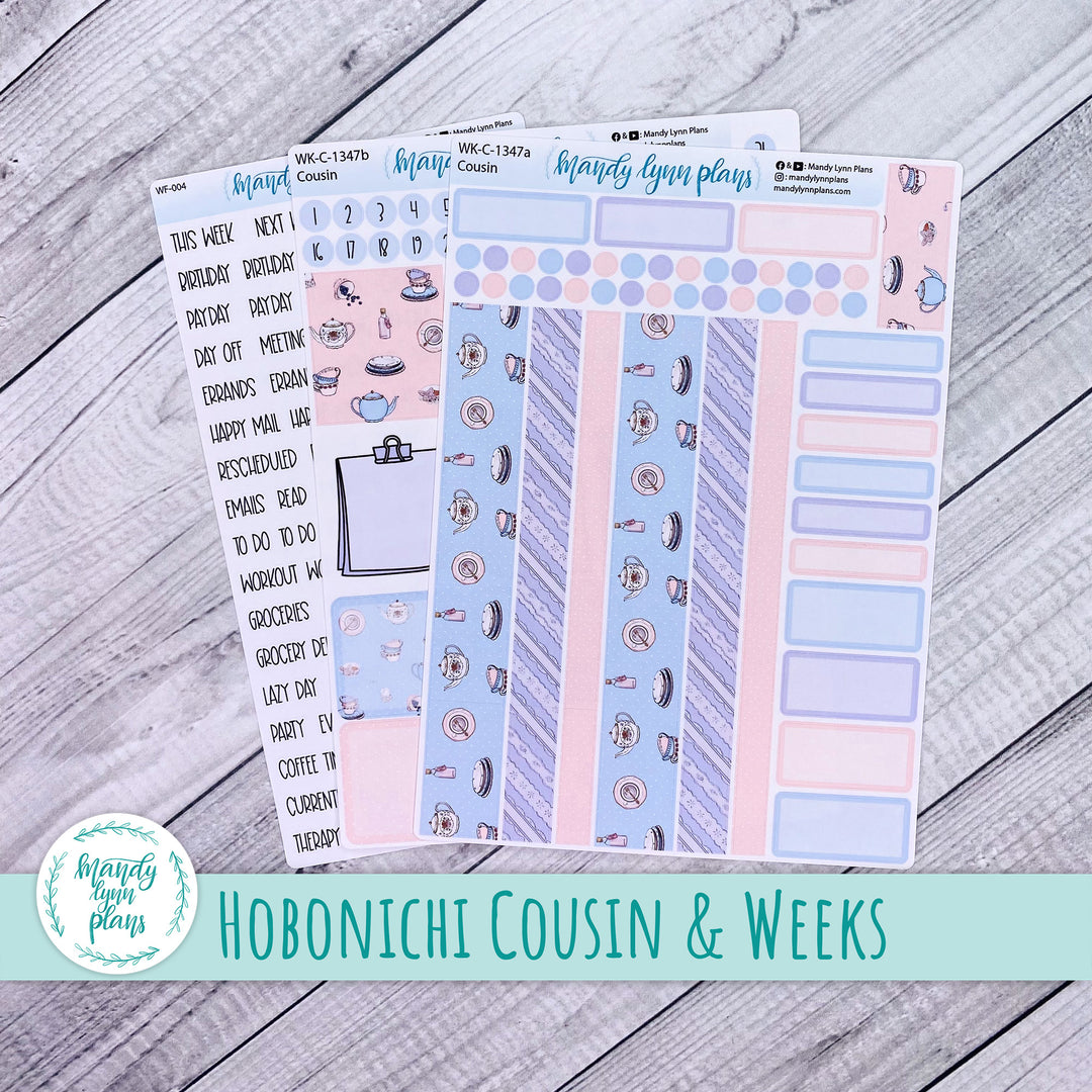 Weekly Kit || Hobonichi Cousin and Weeks || Tea Party || 347