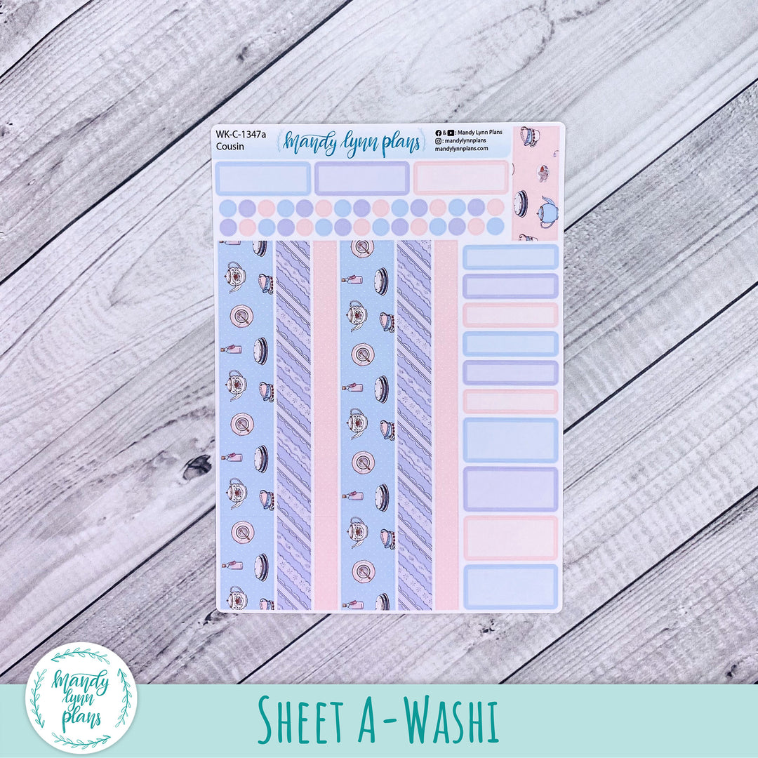 Weekly Kit || Hobonichi Cousin and Weeks || Tea Party || 347