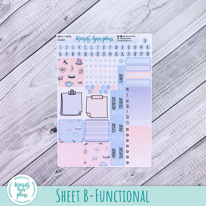 Weekly Kit || Hobonichi Cousin and Weeks || Tea Party || 347