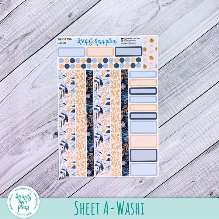 Weekly Kit || Hobonichi Cousin and Weeks || Watercolor Floral || 350