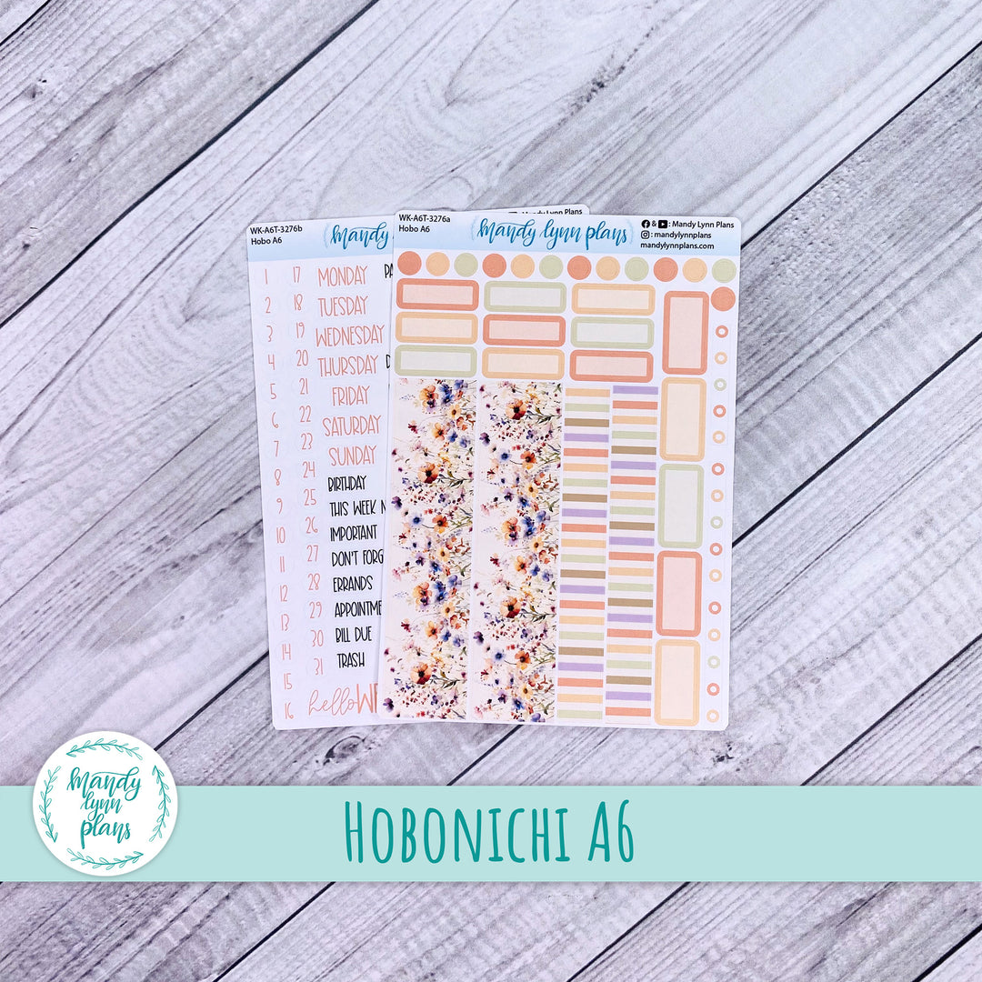 Hobonichi A6 Weekly Kit || Rustic Wildflowers || WK-A6T-3276