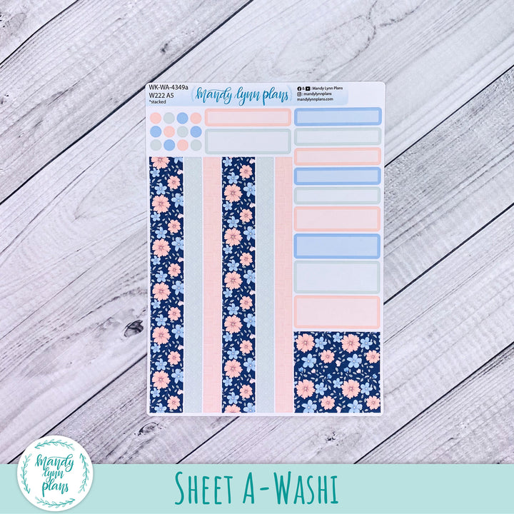Weekly Kit || Wonderland 222 A5, B6, A6 || Stacked, Unstacked, Horizontal || Spring Bloom || 349