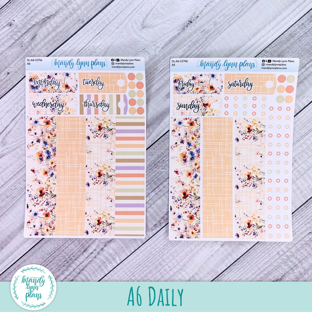 A6 Daily Kit || Rustic Wildflowers || DL-A6-3276