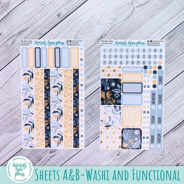 Weekly Kit || Sterling Ink Common Planners || Watercolor Floral || 350