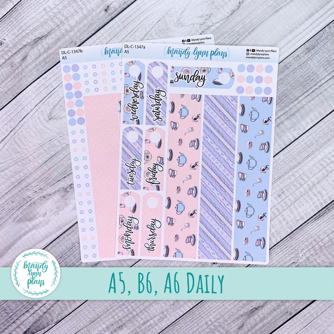 Daily Kit || A5, B6, A6 || Tea Party || 347