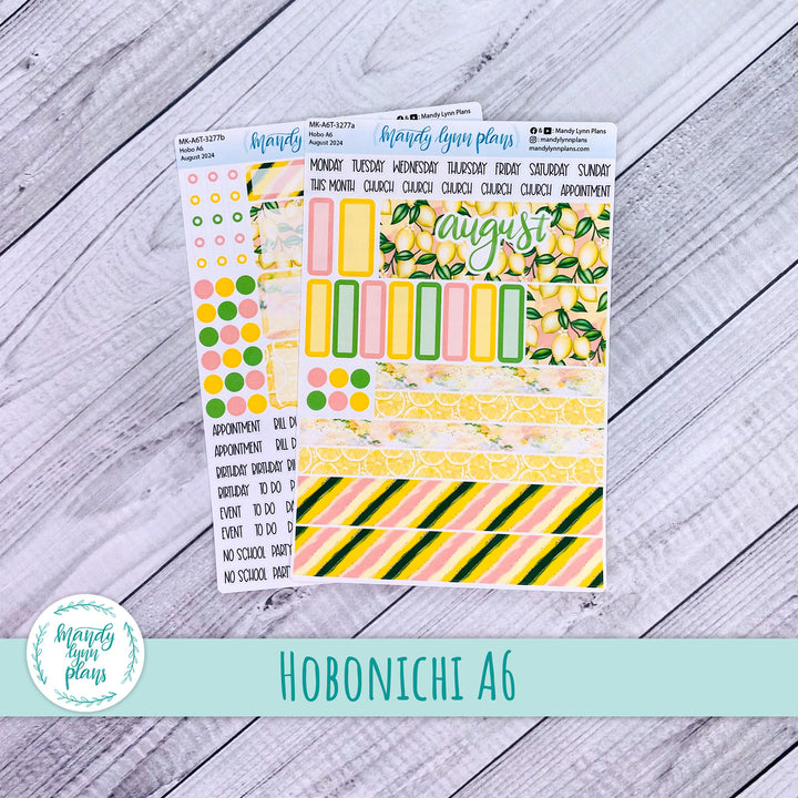 Hobonichi A6 August 2024 Monthly Kit || Lemons || MK-A6T-3277