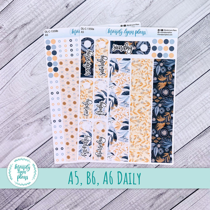 Daily Kit || A5, B6, A6 || Watercolor Floral || 350