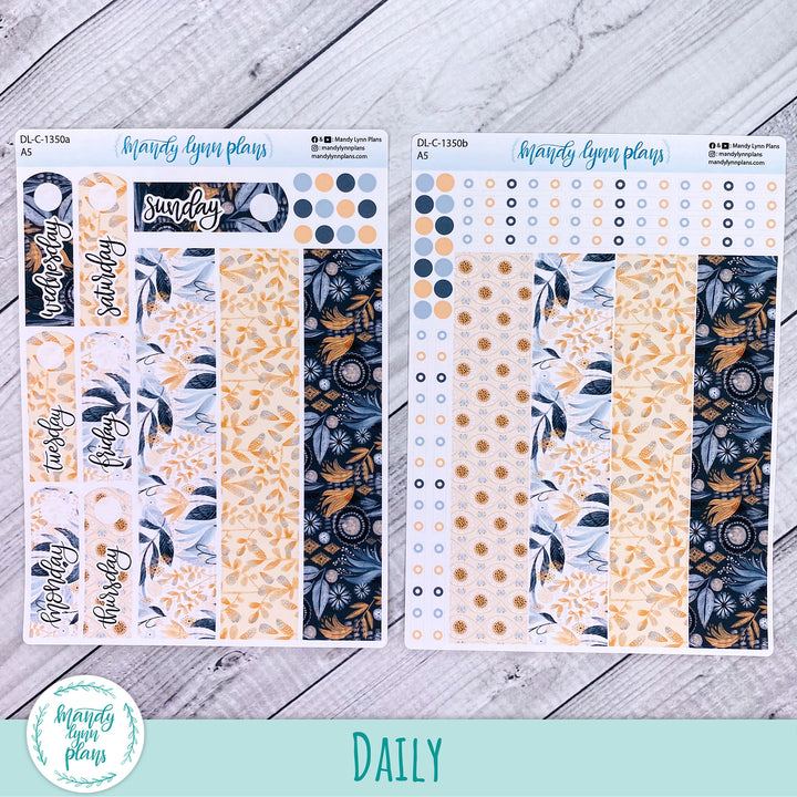 Daily Kit || A5, B6, A6 || Watercolor Floral || 350