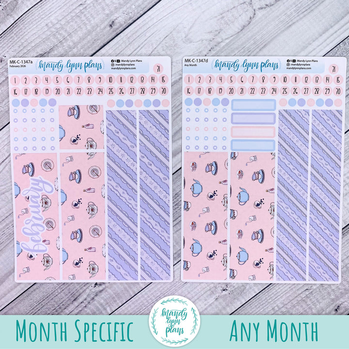 Monthly Kit || Hobonichi Cousin, Weeks, A6 || Tea Party || 347