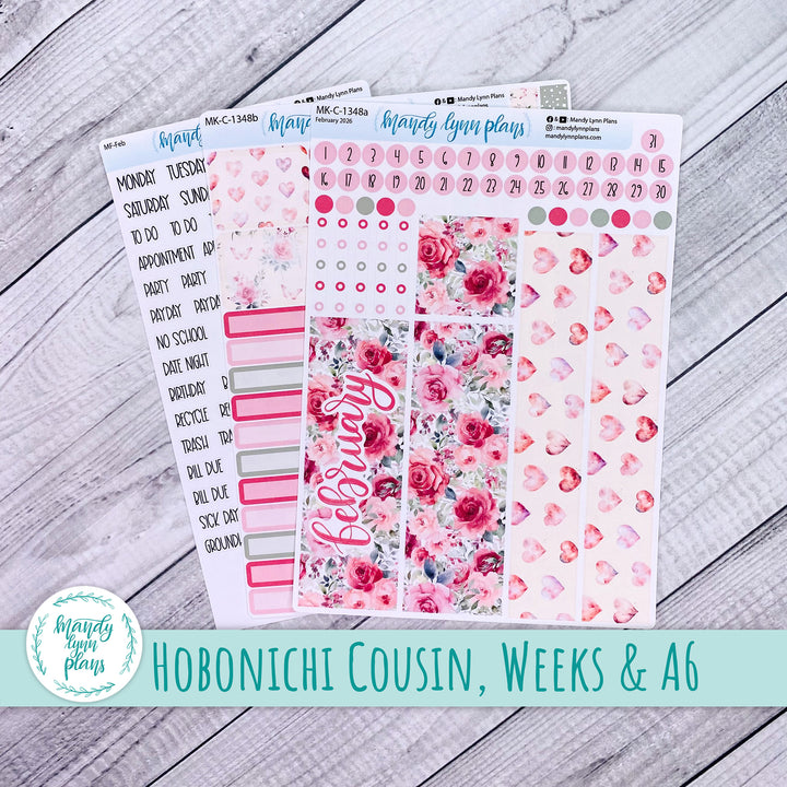 Monthly Kit || Hobonichi Cousin, Weeks, A6 || Fall in Love || 348