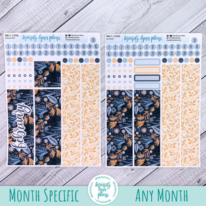 Monthly Kit || Hobonichi Cousin, Weeks, A6 || Watercolor Floral || 350