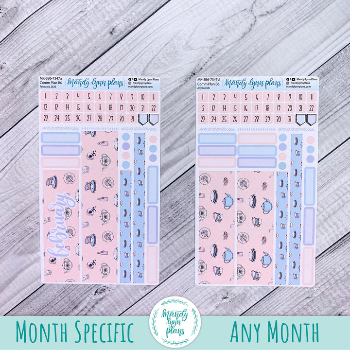 Monthly Kit || Sterling Ink A5, A5 Slim, B6, B6 Slim, N1, N2 Common Planner || Tea Party || 347