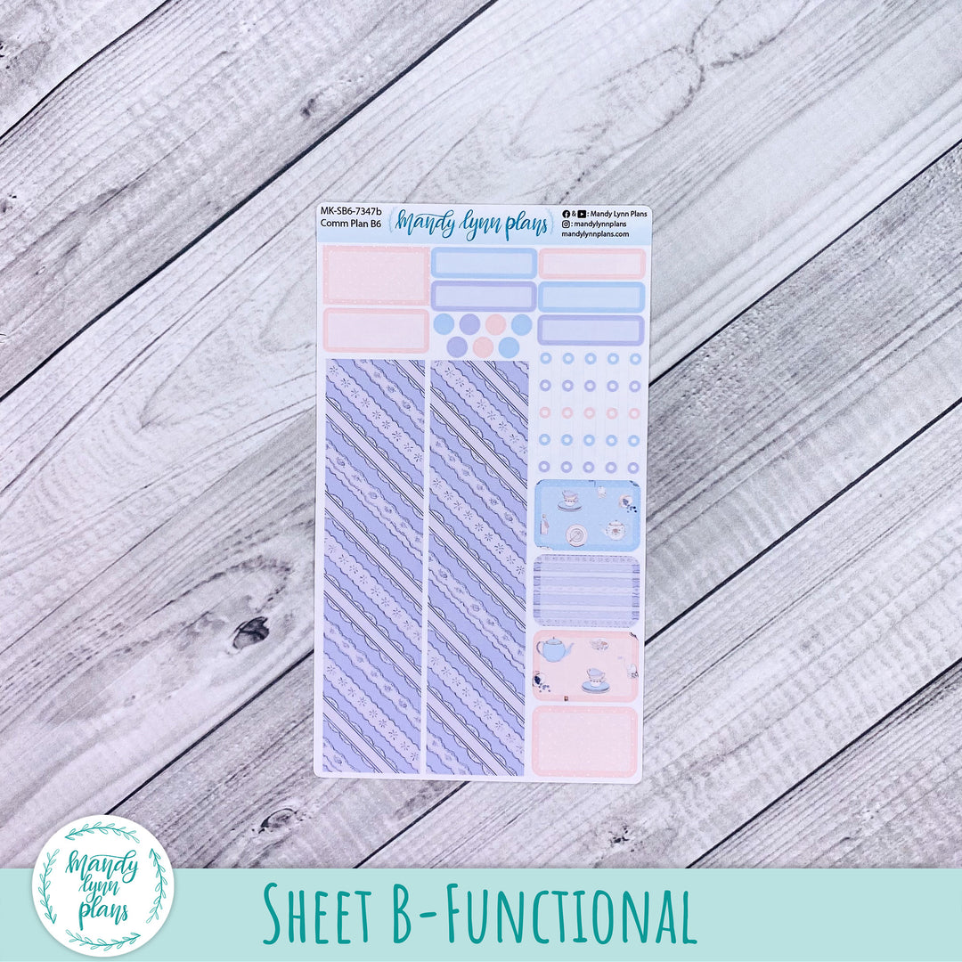 Monthly Kit || Sterling Ink A5, A5 Slim, B6, B6 Slim, N1, N2 Common Planner || Tea Party || 347